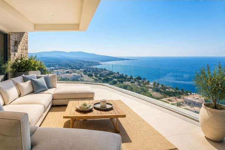 Ático con horizonte azul, inmueble ficticio en Platja d'Aro